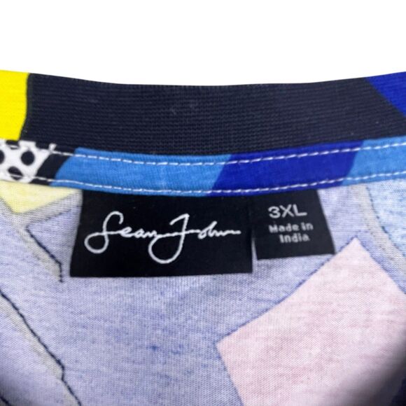 Sean John All Over Print T-Shirt Size 3XL Geometric Artistic Artwork Streetwear - Picture 3 of 9